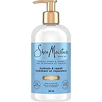 SheaMoisture Manuka Honey & Yogurt Hydrate & Repair Conditioner for Damaged Wavy & Curly hair with Mafura & Baobab Oils 384mL