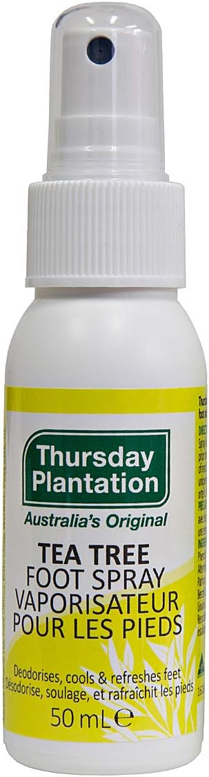 Nature's Plus Tea Tree Foot Spray 50ml - Odour Neutraliser, 100% Pure Oil