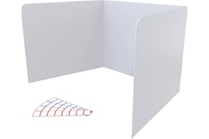 EARTHABLES 20-Pack Plastic Privacy Folders for Students, Classroom Must Haves, Desk Dividers for Students and Privacy Shields for Student Desks, Teacher Supplies for Classroom, School Supplies 45.35" x 13.5"