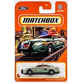 Matchbox Ford Police Interceptor [Green] (Forest Ranger Fire Rescue) 64/100, 1:64 Scale Diecast Vehicle