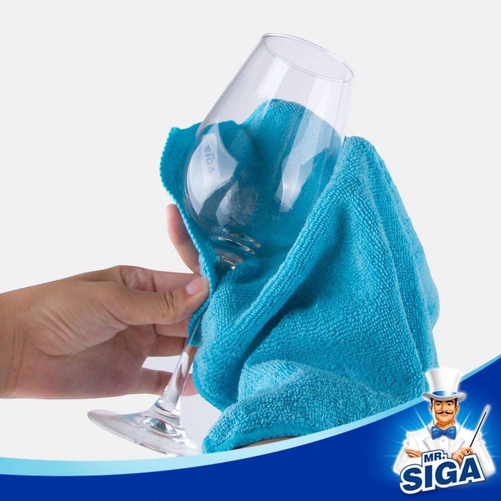 MR.SIGA Microfiber Cleaning Cloth,Pack of 12,Size:12.6" x 12.6": Health & Personal Care