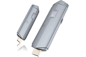 BRAIDOL Wireless HDMI Transmitter and Receiver, HDMI Wireless Extender Portable 4k Plug & Play, Support 2.4/5GHz for Streaming Video and Audio to Monitor from Laptop/Pc/Tv Box/Projector