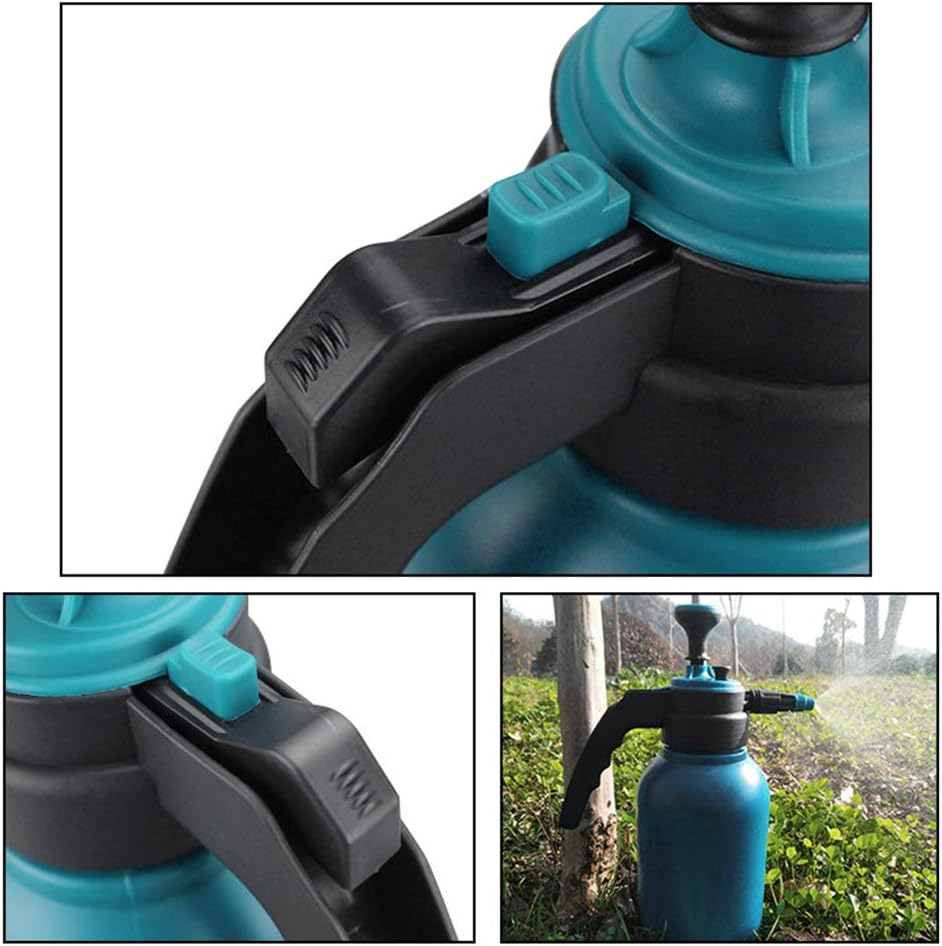 YJZQ 2L Garden Pressure Sprayer Adjustable Manual Copper Nozzle Head Garden Sprayer Hand Held Water Spray Bottle for Yard Lawn Spray Weeds Plants Flowers Watering and Home Cleaning - Image 5