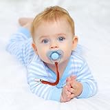 Aolso Dummy Clips Pacifier Chain 4pcs Grey White Purple Silicone Ring Adapter view 6