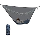 onewind Hammock Mosquito Net, Camping Hammock Bugnet with Zipper and Floor | No See Um Mesh Lightweight Camping Bugnet for 11ft 12ft Hammock for Hiking Backpacking with Furry Friends