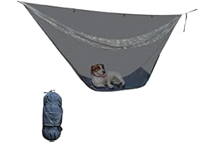 onewind Hammock Mosquito Net, Camping Hammock Bug Net with Zipper No See Um Mesh Lightweight Camping Bugnet with Floor for 11