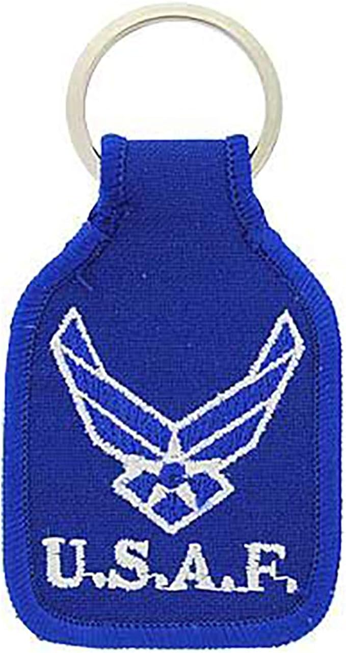 US Air Force New Logo Embroidered Keychain Military Key
