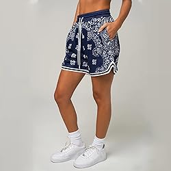 DIOTSR Mens Graphic Athletic Shorts Boho Paisley