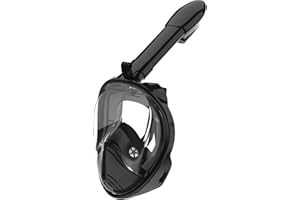 MELUMILU Full Face Snorkel Mask, Snorkeling Gear with Detachable Camera Mount,Panoramic 180° View, Anti-Fog Anti-Leak Snorkling Set for Man and Women