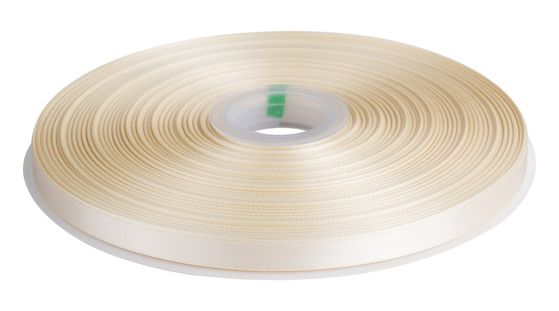 Double Faced Satin Ribbon, 9mm X 91M, Solid Polyester Ribbon for Gift Wrapping, Crafts, Wedding Party Ceremony Decoration, Floral Arrangement, Sewing (Ivory) — image 1