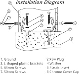 Mclcvp7re L Shape Toilet Pan Fixing Kit Toilet Bidet Repair Bolts Stainless view 3