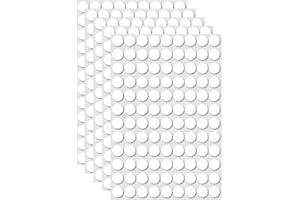 JUICENO 540 Pcs (0.39") Sticky Tack Double Sided Adhesive Dots Round Putty Clear Stickers No Trace Sticky Putty Removable Waterproof Small Stickers for Festival Decoration 10mm Sticky Dot