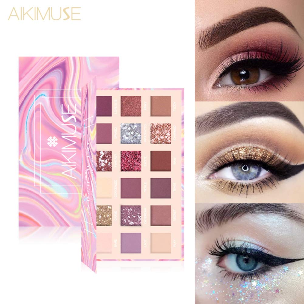 Best 18 Color Luminous Glitter Natural Matte Eyeshadow Palette Makeup