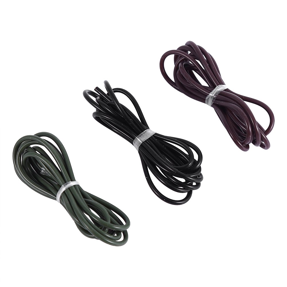Fishing Silicone Rigs Tubes, 3 Meter Carp Fishing Accessories Bait Screw Silicone Sleeves for Coarse and Match Angling