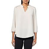 Jones New York Womens Jones New York Women's 3/4 Sleeve V-Neck Top