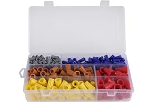 330PCS Wire Nuts Assortment Electrical Wire Connectors Kit Colorful Spring Insert Twist Nuts Caps Wire Connectors Screw Termi