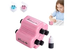 Math Teacher 4 in 1 Roller Stamp,4 in 1 Math Stamp Roller,Ro Ller Digital Teaching St Amp for Randomized Addition, Subtractio