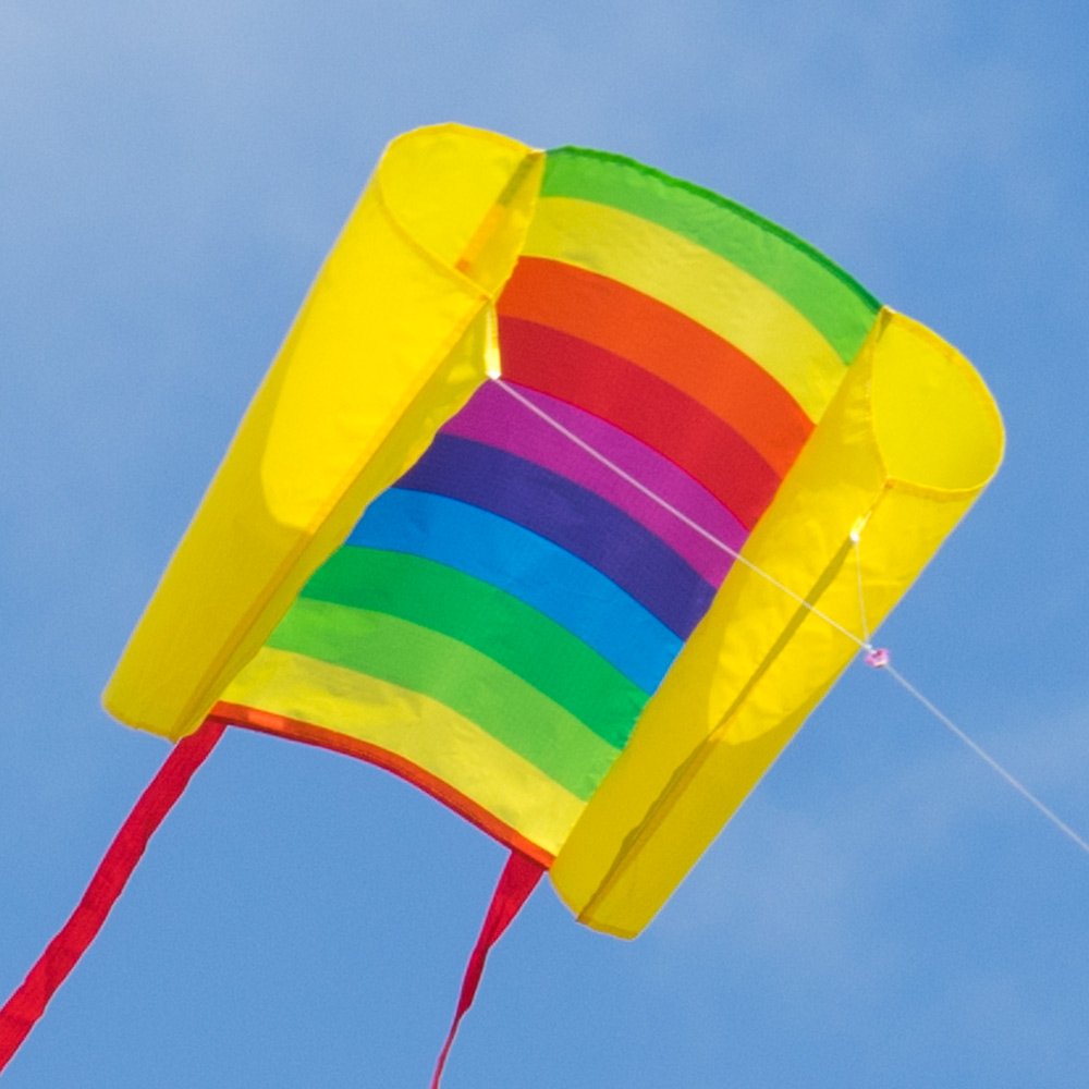 MIC Single line kites Beach Kite RAINBOW for children from 6 years