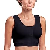 MARENA Caress High Coverage Pocketed Bra - Compression Support Mastectomy Bra