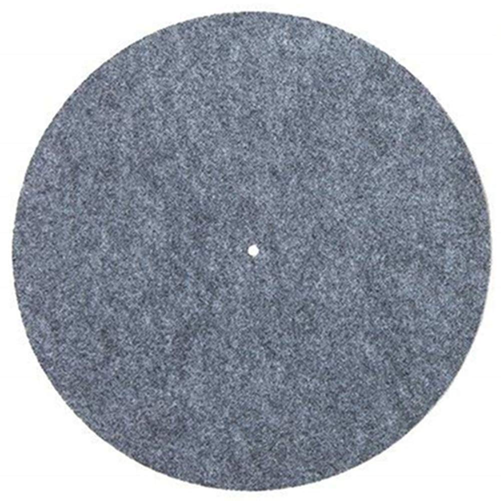 Felt Turntable Platter Mat LP Slip Mat Audiophile 3mm thick Slipmat for LP Vinyl Record (Gray)