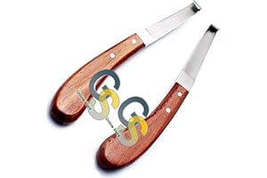 G.S VETERINARY HOOF Knife Veterinary Left & Right Handed Wooden Handle Stainless Steel Blade by G.S Online Store