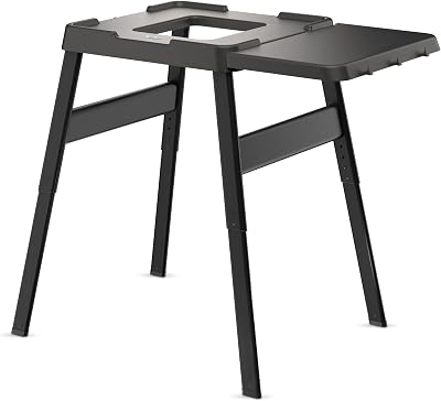 Ninja Woodfire Universal Stand with Side Table Black H62.5 x W61.7 x D22.7cm