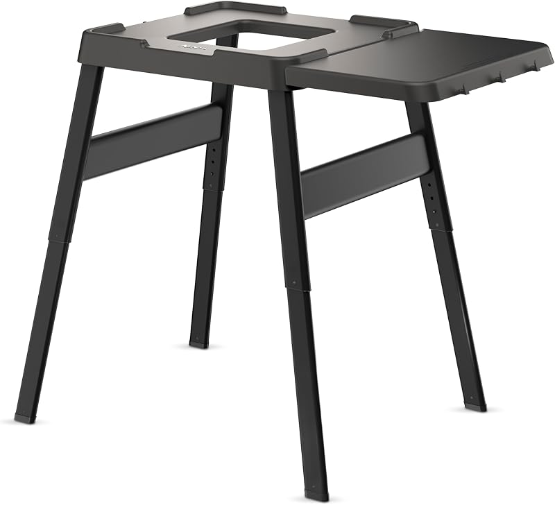 Ninja Woodfire Universal Stand with Side Table Black H62.5 x W61.7 x D22.7cm