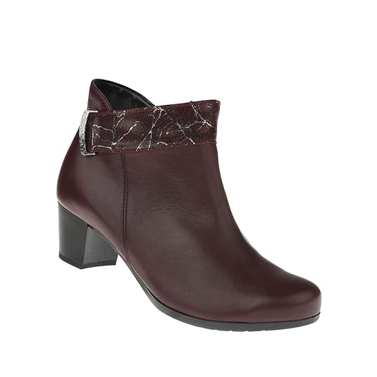 Tessamino Damen Stiefelette aus Echtleder | Weite H | Warmfutter