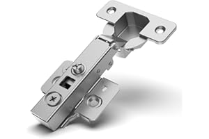 Chibery 20 Pack Frameless Soft Close Cabinet Hinge, 110 Degree Concealed European Style, 45mm Screw Center-to-Center, Full Ov