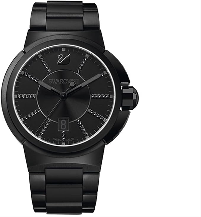 Amazon スワロフスキー Swarovski 腕時計 Piazza Grande Quartz Black Pvd メンズ 並行輸入品 メンズ腕時計 腕時計 通販