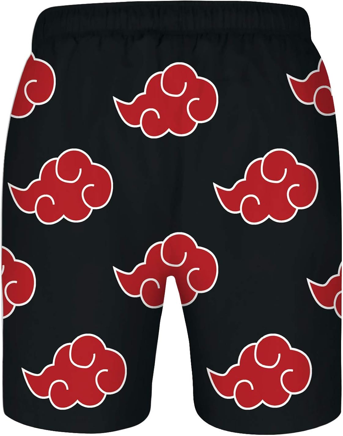 DUOLIFU Men's Red Clouds 3D Print Sports Swim Trunk Board Shorts | 