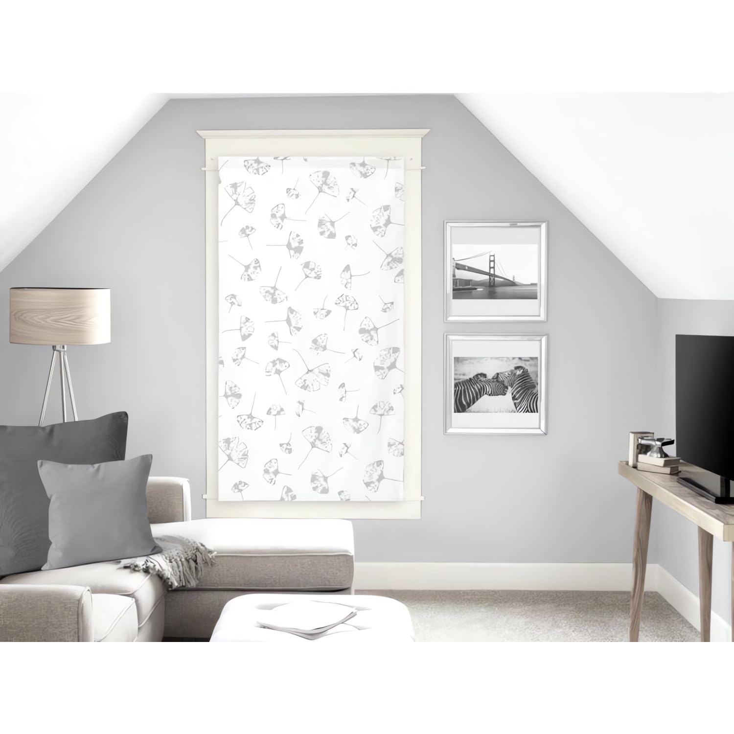 Soleil d'ocre Kyoto Bise-Bise, Polyester, White, 60 x 120 cm