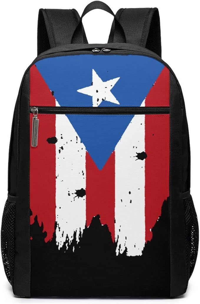 Distressed Puerto Rico Flag 3D Printing Pattern Backpack
