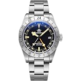 1963 Watch Addisdive GMT Watches for Men Movement Diver 200M Waterproof 39mm Luminous Domed Bubble with AR Blue Coating
