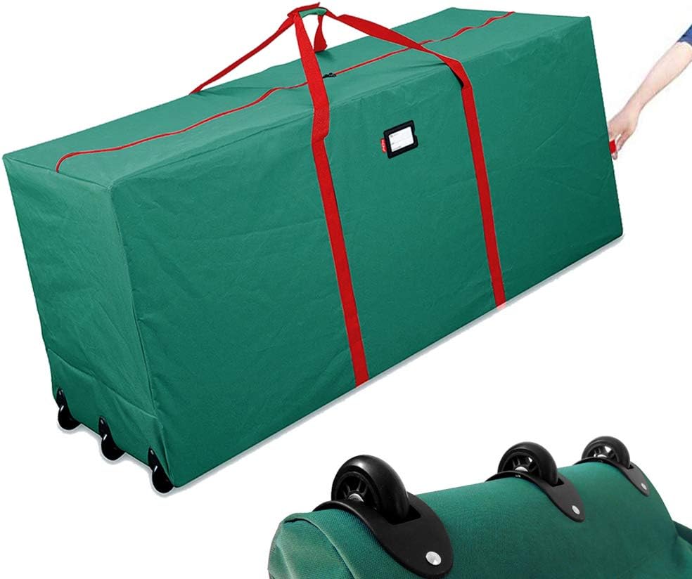 Primode stor elf wide Amazon.com: HOMEYA Christmas Tree Storage Bag, Rolling Heavy Duty Canvas Ornament Container