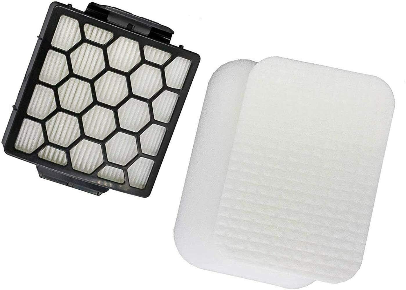 HASMX Replacement Parts for Shark Navigator Pet Plus NV150, NV251, NV255, NV150, NV251, NV255; Zero-M Self-Cleaning Brushroll Pet Pro ZU62, ZU62C, ZU60 Uprights EFP Vacuum Filter Kit Replaces Part Numbers 1238FT60 1239FT60 (1): Appliances