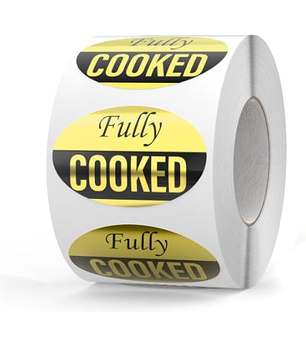 Amazon.com : Fully Cooked Grocery Store Food Labels 1.25 x 2 Inch