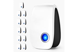 BUGBEAT PEST REPELLER 2025 Upgraded Ultrasonic Repeller 12 Packs, Indoor Ultrasonic Repellent for Roach, Rodent, Mouse, Bugs, Ant, Mosquito, Mice, Spider, Electronic Plug in Pest Control