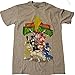 Mighty Morphin Power Rangers Retro Classic Distressed Graphic Mens T-Shirt Heather Grey