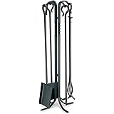 Pilgrim Home and Hearth Pilgrim 18001 Lodge Tall Fireplace Tool Set, 39", Black
