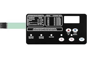 JIOTAR 42002-0029Z Switch Membrane Pad Replacement Pentair Pool Heater 472610Z, Compatible with Pentair Mastertemp 400 Control Board, Mastertemp/StaRite Pool and Spa Heater Electrical System