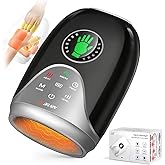 Hand Massager with Heat and Compression : Hand and Wrist Massager with Customizable Modes, Finger Stretch Function, Visual Display, Palm Roller - Daily Comfort for Women, Men, Home, Office Use