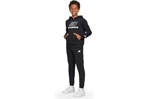 New Balance Boys & Toddlers Athletic 2 Piece – Soft Fleece Pullover Hoodie & Joggers Sweatsuit Activewear Set (2T-12)
