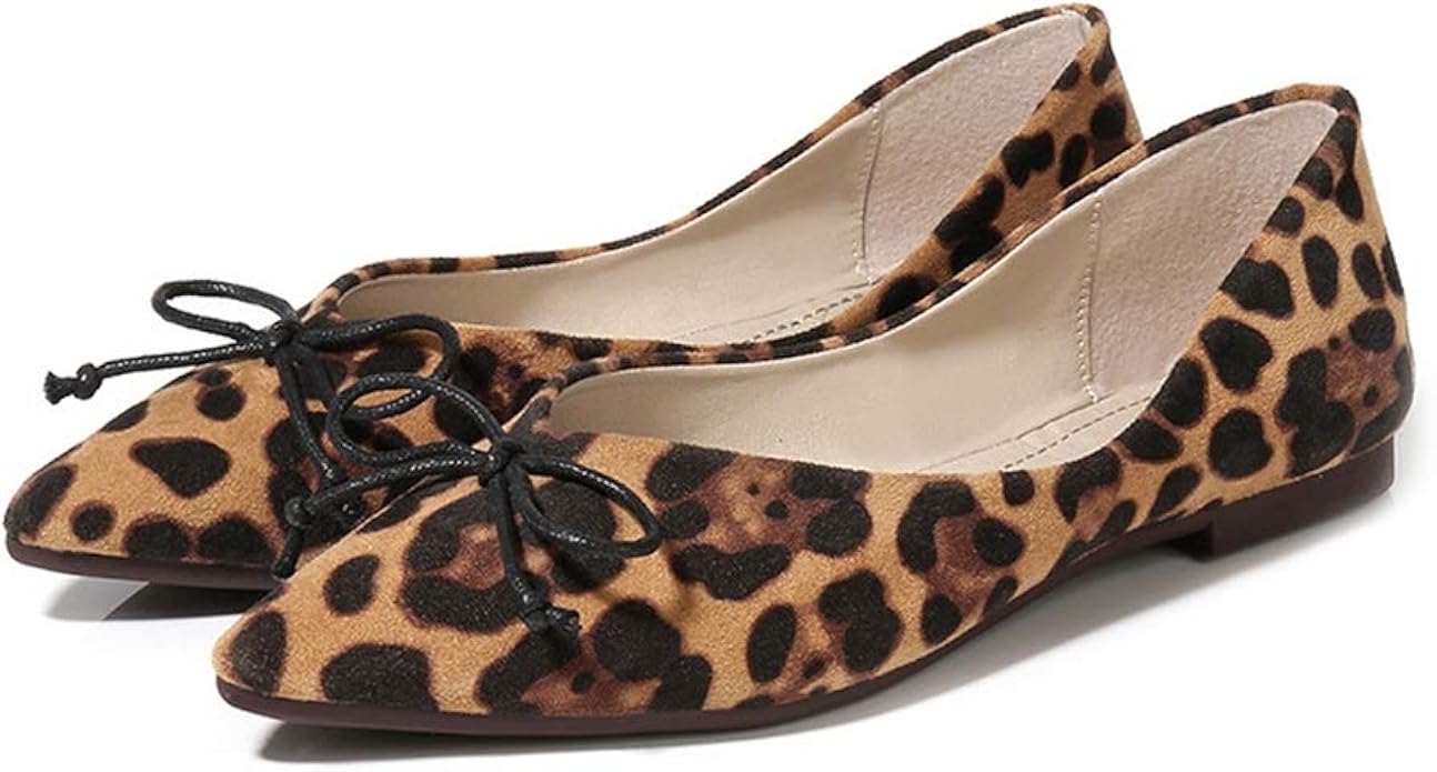 comfy leopard flats