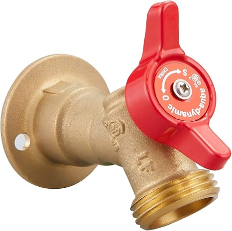 hose bibb with flange