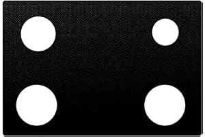 bezoku Stove Top Protector for Whirlpool Gas Stove Protectors 4 Burners, Fit Model WFG320M0BS WFG320M0BB WFG320M0BW WFG320M0MW WFG320M0MS, 0.5MM Reusable Splatter Guard Stove Protector Liner