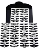 E-fire Game Light Bar Vinyl Stickers Decal Led Light Bar Cover 50 Different PCS for Sony Playstation 4 Dualshock 4 PS4 PS4 Slim PS4 Pro Controller Gamepad Skins Removable