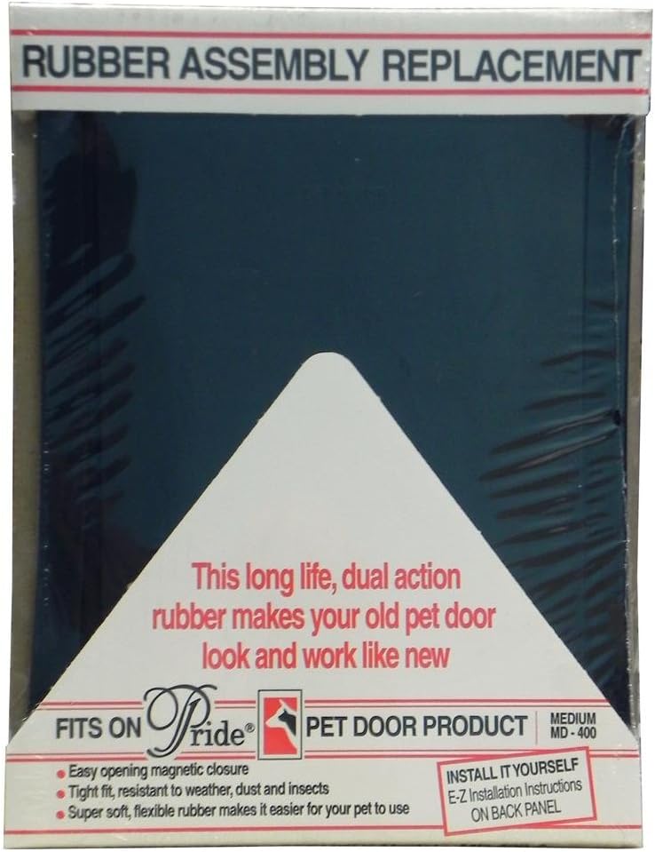 Rubber Assembly Replacement Pet Door Flap - Medium 14.5" Lx10.5 W