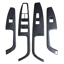 ruihe 4pc Carbon Fiber Color Automobile Door Window