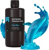 ELEGOO Water Washable Resin Clear Blue 1000g 405nm Fast Curing LCD/MSLA